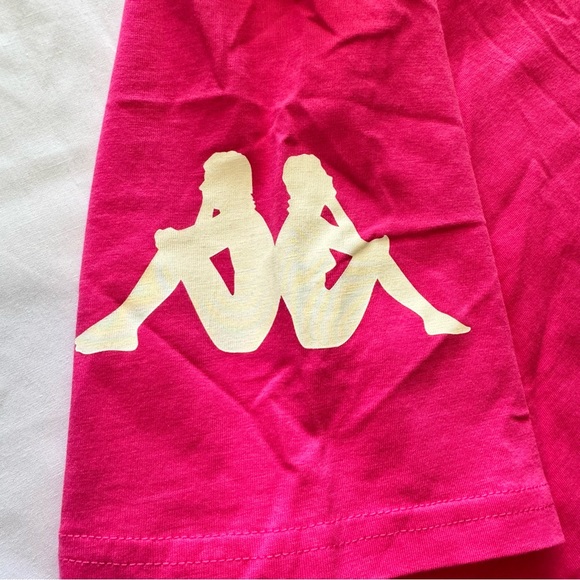 KAPPA PINK Unisex 2x Short Sleeve T Shirt AUTHENTIC PAROO 314155EW B1X - Picture 3 of 6